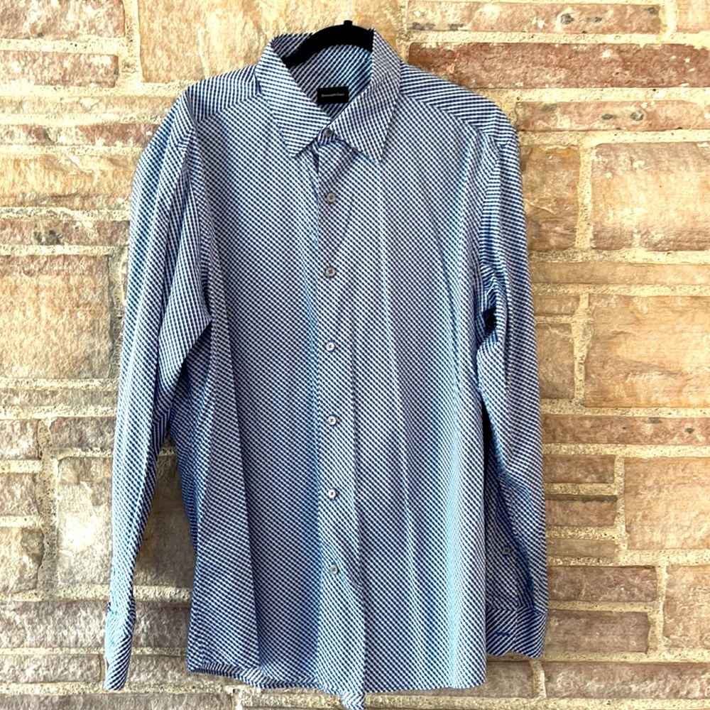 Ermenegildo Zenga long sleeve button down shirt XL